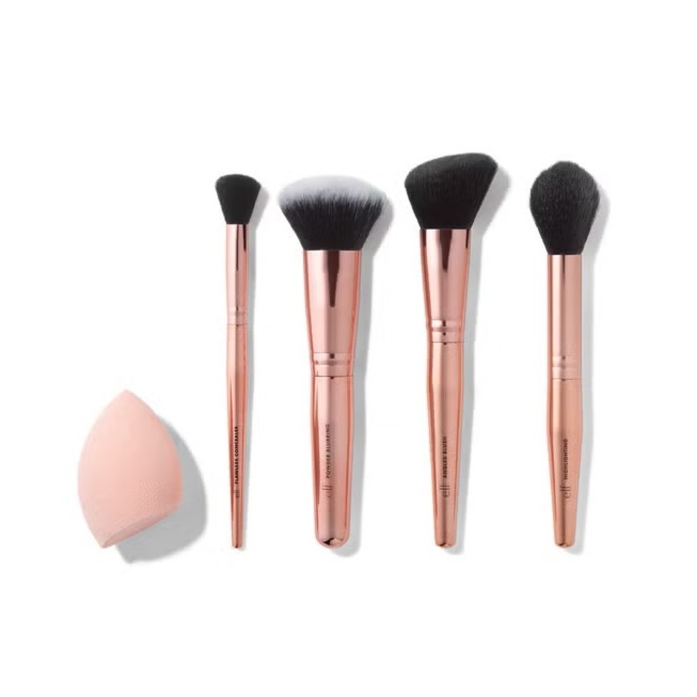 E.L.F Complexion Essentials Brush & Sponge Set, NEW - Picture 2 of 5